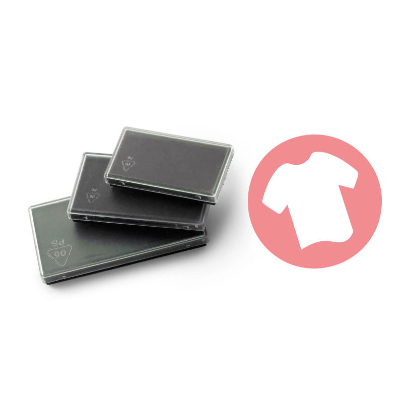 Colop Replacement Textile Ink Pad (E/10 to E/60) – Self-inking stamp refill with wash-resistant textile ink for clothing and fabric. Available in multiple sizes. Ships in 1-2 business days. Free shipping over $30.
