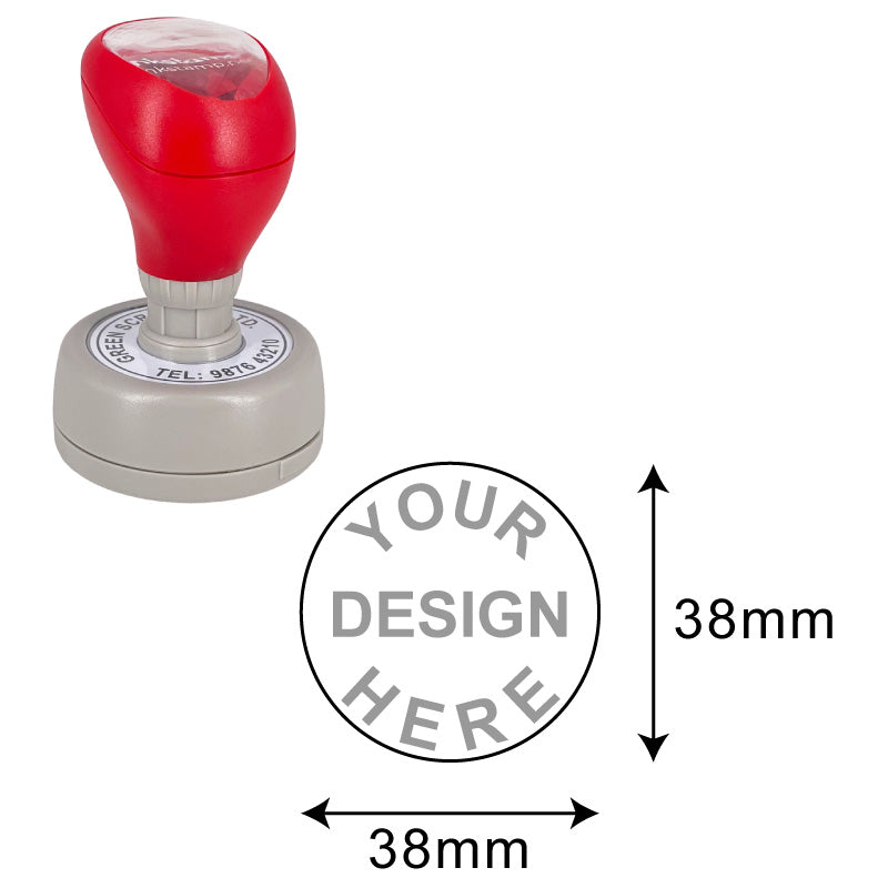 DF42 Pre-Inked Stamp - Efficient, Compact, Customizable - 38mm diameter Impression Area