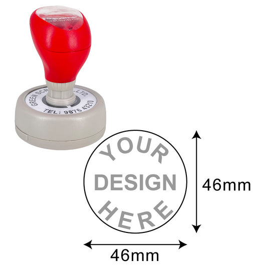 DF50 Pre-Inked Stamp - Efficient, Compact, Customizable - 46mm diameter Impression Area