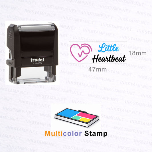 Trodat Printy 4912 multicolor self-inking stamp with 47 × 18 mm imprint size and custom design sample