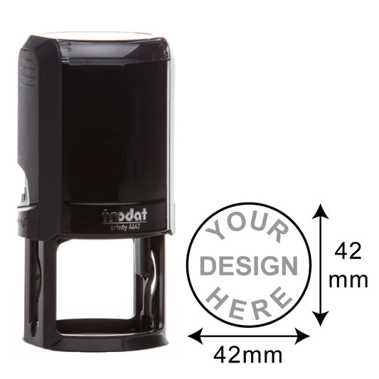 Trodat Printy TR-4642 (42 x 42 mm) Round Self-Inking Stamp - A versatile self-inking stamp with a round 42 x 42 mm impression area, designed for clear and professional impressions.