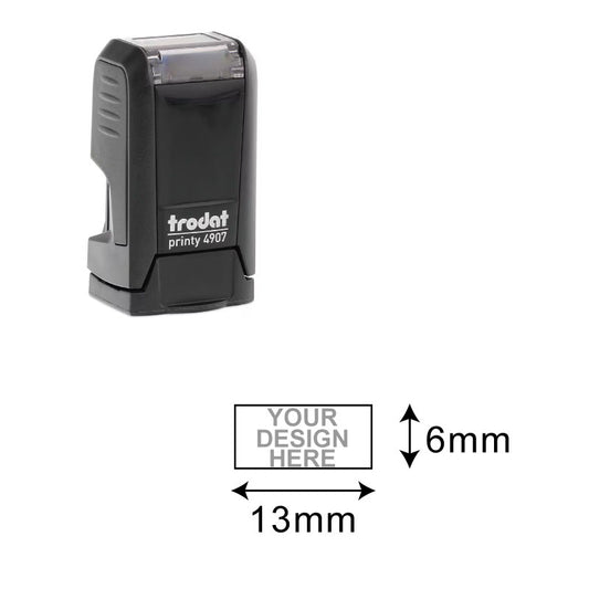 Trodat printer 4907 with dimensions labeled