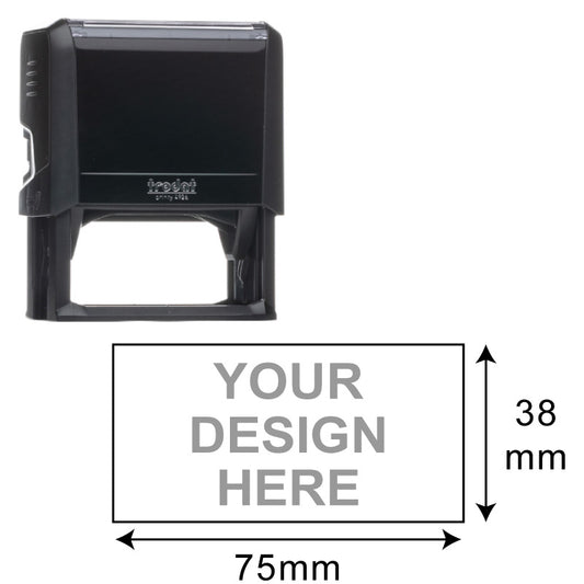 Trodat Printy TR-4926 (38 x 75 mm) Self-Inking Stamp - A versatile self-inking stamp with a rectangular 38 x 75 mm impression area, designed for clear and professional impressions.