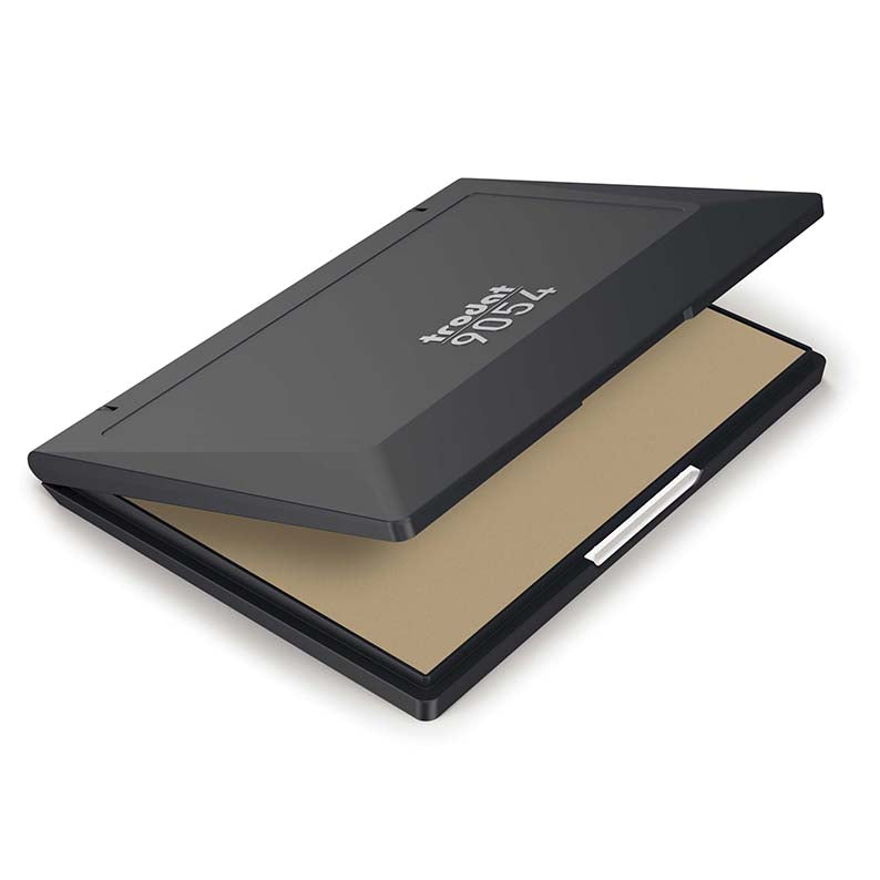 Trodat 9054 extra large ink pad open showing ink surface