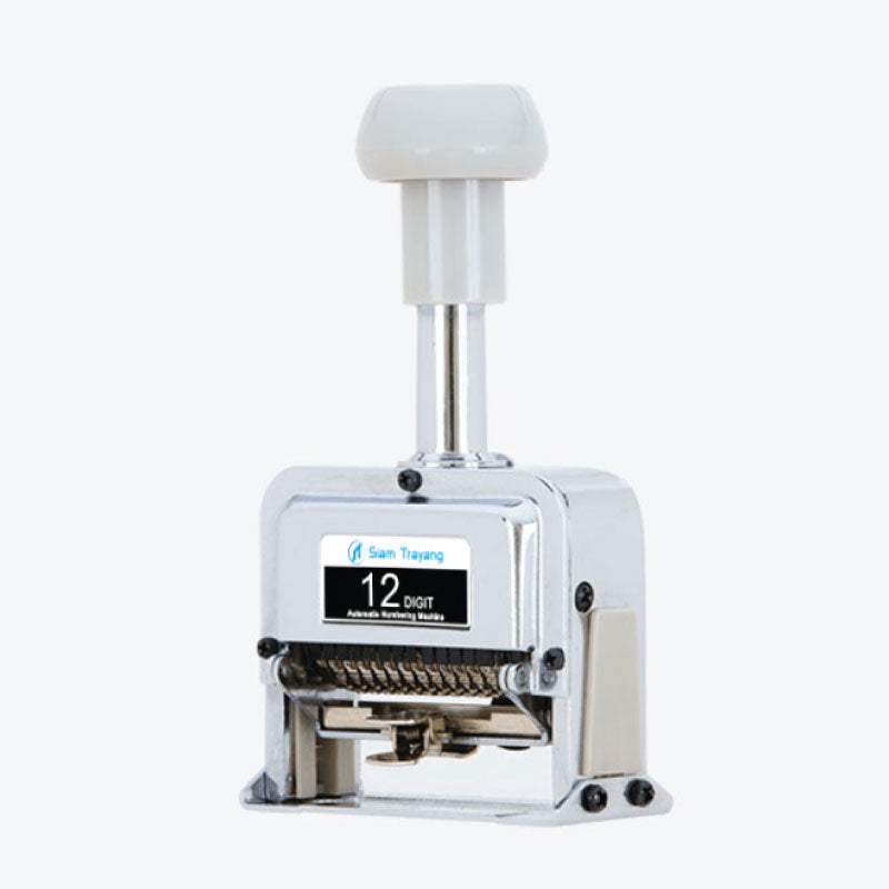 Automatic Numbering Stamp, Self Inking, 12-Digits - Efficient and precise automatic numbering stamp for easy document organization.