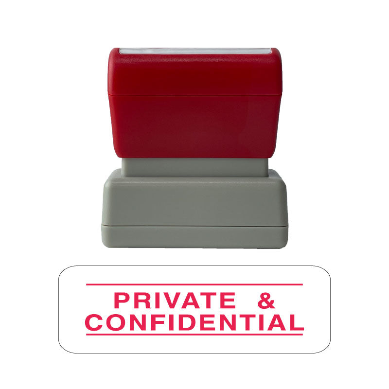 Ready to Use Office Stationary Stamp - Private and Confidential