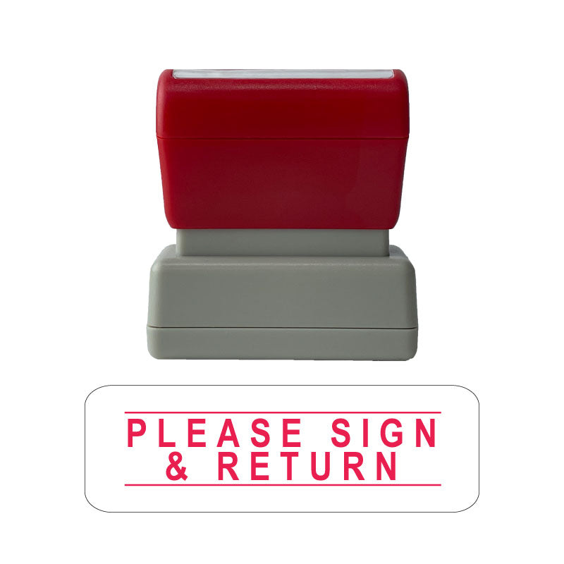 Ready to Use Office Stationary Stamp - Please Sign and Return ...